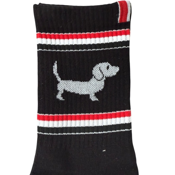 NWT Dachshund Dog Socks Gray, White, and Black Socks Pack of 3 - Picture 4 of 10
